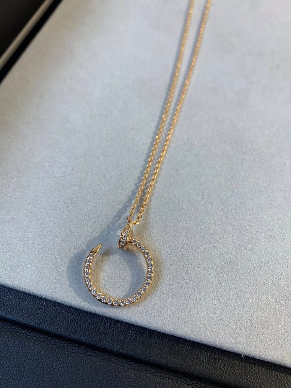 Juste Necklace Pink Gold Diamonds