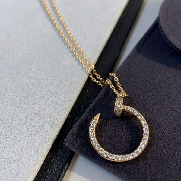 Juste Necklace Pink Gold Diamonds
