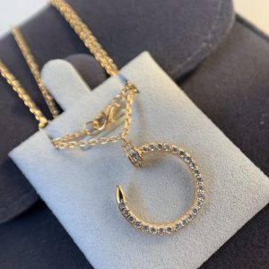 Juste Necklace Pink Gold Diamonds