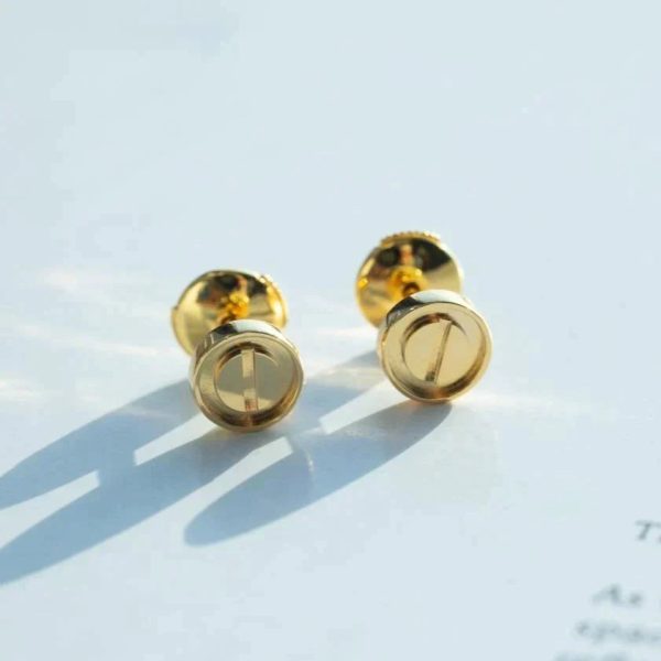 Love Earrings Gold 7.2mm