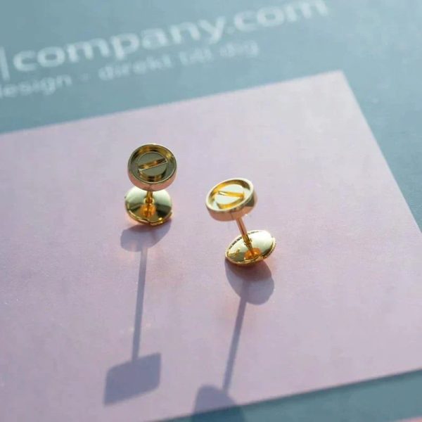 Love Earrings Gold 7.2mm