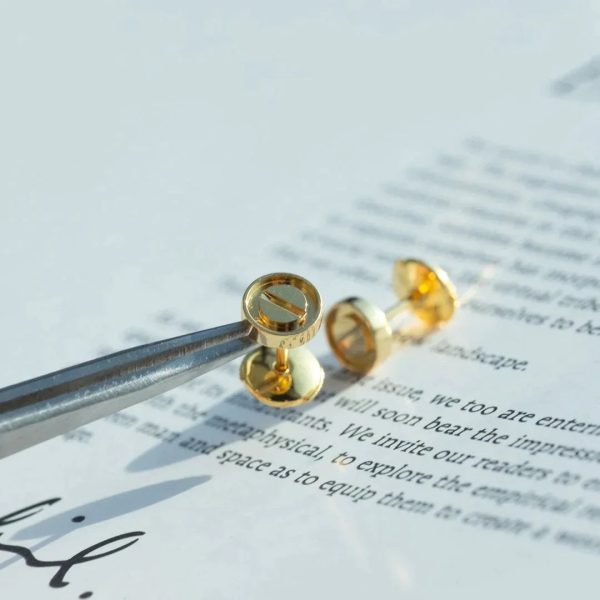 Love Earrings Gold 7.2mm