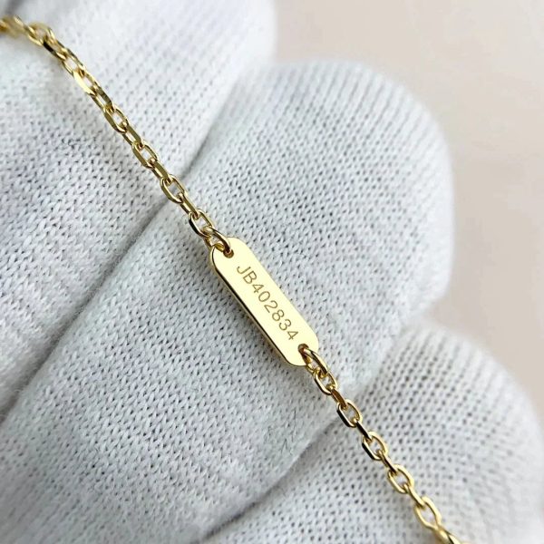 Clover Pendant Pink Mop Gold Necklace