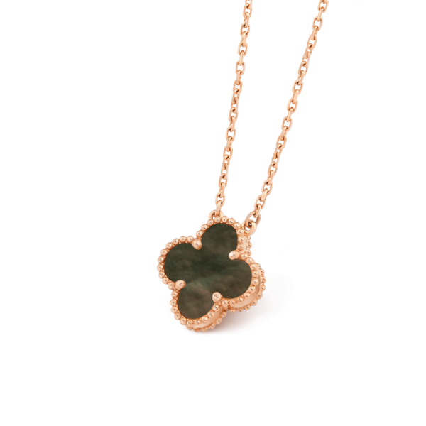 Clover Mop Pink Gold Necklace