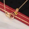 Trinity Necklace Silver Gold Pink Gold