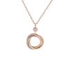 Juste Necklace Pink Gold Diamonds
