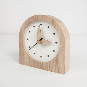 Desk clock Table clock Mechanical clock Wooden clock Boyfriend gift ideas Office desk accessories