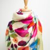 Long and wide natural linen scarf for women, olive color linen scarf, Christmas gift, linen Shawl, summer scarf, big linen scarf