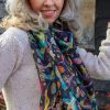 Purple silk scarf,Gift for her,shawl,festival scarf,Bridesmaid scarf,flowers scarf,unisex scarf,boho scarf,bohemian scarf,gypsy,silk scarf