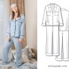 100% Cotton Block Print Pajama Set, Soft Night Wear, Bridesmaid Pajama Set, Women’s Pajamas Set Cotton Pants Shirt Sets, Summer Dress
