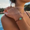 Handmade Leather Cuff Bracelet – Painted Embossed Top Grain Cowhide – Unique Gift for Men & Women Birthday boho styles Gifts for him her.