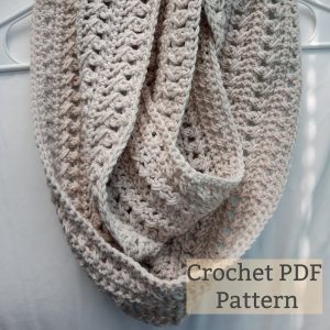 Digital PDF Crochet Scarf Pattern, Instant Download, Fall Easy Crochet Scarf Pattern,  Easy Crochet Pattern, Women’s Scarf Pattern