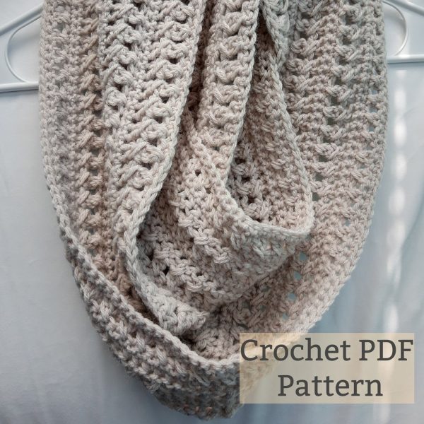 Digital PDF Crochet Scarf Pattern, Instant Download, Fall Easy Crochet Scarf Pattern,  Easy Crochet Pattern, Women’s Scarf Pattern