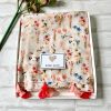 Luxury Soft Silky Scarf, Green Scarf, Personalised Gift For Her, Exotic Garden Bird Scarf, Gift Box Available, Emerald Green Scarf