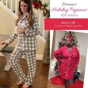Women’s Holiday Pajamas PDF Pattern