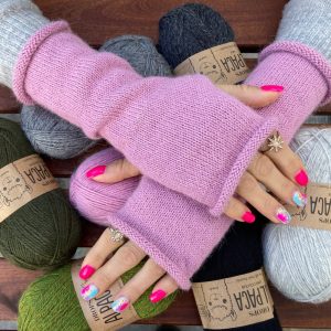 Women’s 100% Alpaca Fingerless gloves Knitted Arm warmers Wrist warmers Long arm warmers Texting gloves Knit accessories Handmade in UK