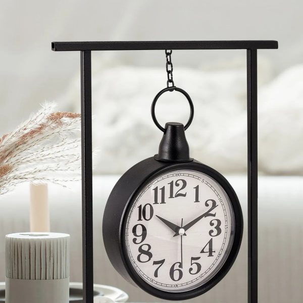 Decorative Metal Table Clock, Elegant and Functional Desktop Clock, Handcrafted Desktop Clock, Decorative Desktop Clock, Home Gifts