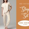 Nightwear Set Sewing Pattern | XS-XXXL | Instant Download | Easy Digital PDF | Women’s T-shirt Pants Trouser Sweatpants Set | Loungewear