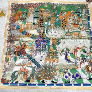 68cm 100% Mulberry Silk Scarf Square, Women’s Scarf, Fashion Scarf, Bandana, Bag Accessory,Vintage Scarf，Gift-Packaged Free Shipping