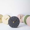 Gold Tabletop Minimalist Lineal Circle Metal Slient Clock, Diameter 9.8 Inches/25 cm Unique Desk clocks, Housewarming Gift, Her & His Gift