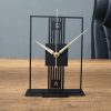 Elegant Onyx Apple Desk Clock: Sleek Modern Timekeeping for Home or Office Decor