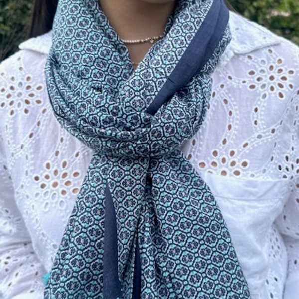 Women’s cotton scarf, Women’s scarf, 100% cotton, Women’s gift, Liberty of London; Women’s fashion and trend
