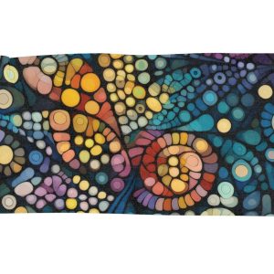 Avant Garde Modern Abstract Effervescence Women’s Scarf  – Add a touch of Modern Sophistication to your wardrobe with this artistic scarf.