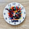 Wall clock 24 inches Square with real moving gears Vintage Black
