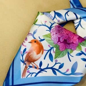 Bird Heaven Motive Scarf – Women’s scarf – Holiday Gift Fashion Scarf Headband Bag Accessory Beauty Schawl Turban Scarf Gift for Her Bandana