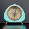 White ceramic pomegranate clock, Table clock, Desk clock, Retro Vintage style, personalized
