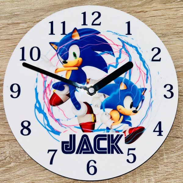 Personalised Wall Clock – Character Design. Made to order.