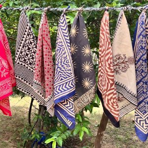 Set of 10 Indian cotton Bandana Scarf,Foulard,Neckerchief,Necktie Face Mask,Hijab,Hand Made Gift for Mom,Dad,Wife,Husband,Gf,Bf