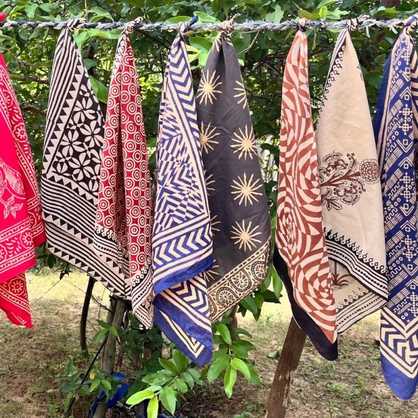 Set of 10 Indian cotton Bandana Scarf,Foulard,Neckerchief,Necktie Face Mask,Hijab,Hand Made Gift for Mom,Dad,Wife,Husband,Gf,Bf