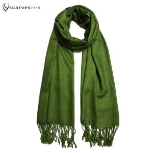 Olive green Raw silk Scarf Gift for her woman’s scarf Natural color Casual Handmade scarf handwoven silk Stole Bridesmaid scarf Bridal Shawl