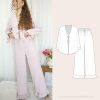 Pajama Set Pattern for Women | Nightwear Pattern, Pyjama Sleepwear Pattern, Nighty Sewing Pattern, Women Pajamas Pattern, PJ Pattern Women