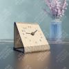 Bird Tree Wooden Desk Clock with Numbers. Unique colourful cute pretty modern silent analog mantle clock for kitchen, living room or bedroom