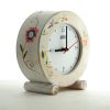 Wood clock Wooden clock Wood watch Mantel clock Table clock  Office hours clock desk clock