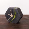 Concrete Tabletop Clock, Silent Mechanism, Modern & Rustic Desk Decor, Handmade Resin Tabletop Clock, Gift, Office Desk Clock,Unique Decor