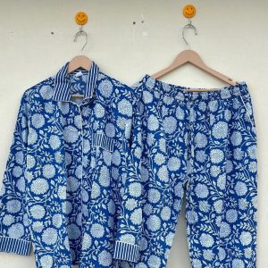 Indian Pure Cotton Pajama’s, Soft Cotton Pajama Set, Trouser Shirts, Women’s Clothing, Pajama Set, Block Print Pajama Set, Pajama’s