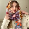 Personalized Luxurious Valentine’s Gift: Thick, Soft Merino Wool Scarf with Custom Embroidery
