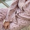 Organic cotton pajama set Cotton Women Sleep wear Stripe 100% cotton pajamas Women boho sleep shorts  Matching sets Bachelorette pajama