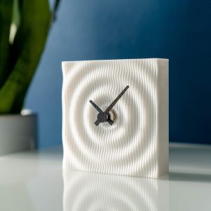 Ripple Clock, Waterdrop Clock, Wave Clock, Desk Clock, Table Clock, 3D Printed, Zen, Serenity, Calm, Tranquil, Home Decor, Office Essentials