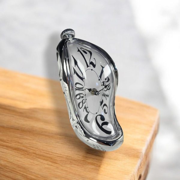 Unique Salvador Dali Melting Desk Clock | Creative Home & Office Décor | Ideal Gift for Art Lovers