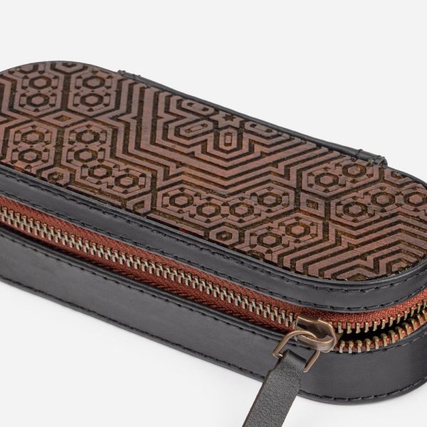Handmade Eyeglasses Case Hard Shell Glasses Case Leather Sunglass Case Wood Eyeglass Case Minimal Gift Couple Gift Idea For Women