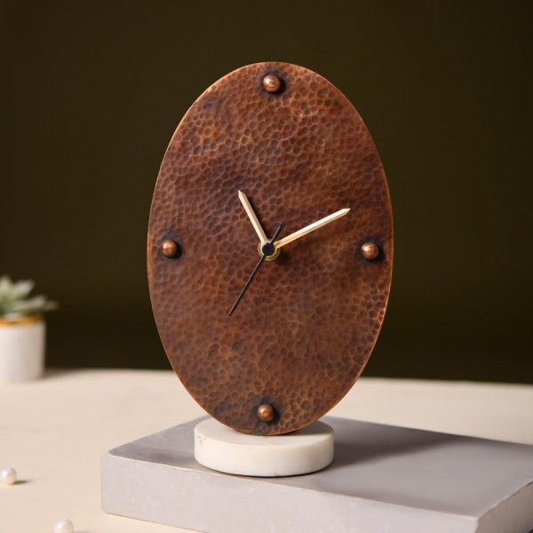 Brass Table Clock, Silent Desk Clock in vintage style, Unique Desk Clock, Timeless Addition to Your Space for Home Decor, Limited Edition,