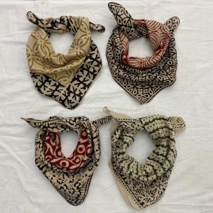 Set of 4 Organic Cotton Bandana Moselle Bandana Scarf Paisley Design Scarf Vibrant Color High-Quality Winter Scarf Unique Design