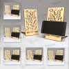 Floral Phone Holder SVG, Floral Phone Stand SVG, Smartphone Holder Laser, Wooden Phone Holder Cutting Design, Flower Stand Laser Cut File