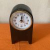 Color Wheel Wooden Desk Clock with Numbers. Unique colourful mid century modern silent mantle clock for the kitchen, living room or bedroom.