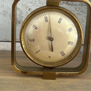 Portable clock, bedroom clock, zippo lighter, table clock, alarm clock, small tiny clock, antique collectable clock, gift for him or her