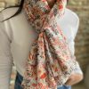 Natural linen scarf- soft scarf- all seasons scarf- trending item- long scarf- men/ women scarf- unisex- custom color scarf- linen shawl